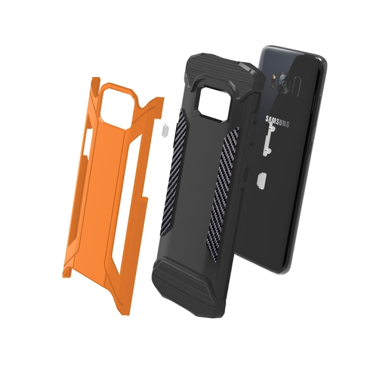 For Galaxy S8 + / G955 TPU + PC Steel Armor Combination Case