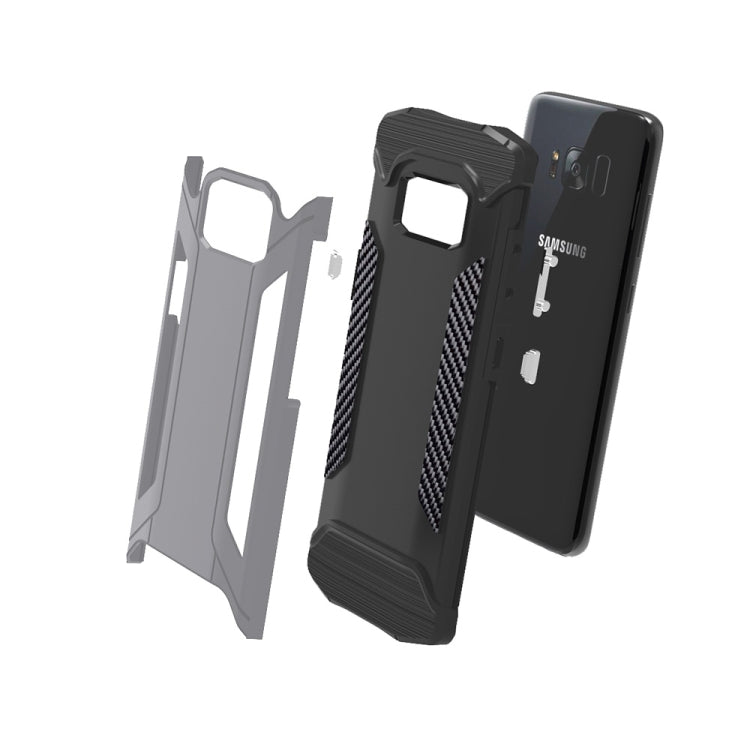 For Galaxy S8 + / G955 TPU + PC Steel Armor Combination Case