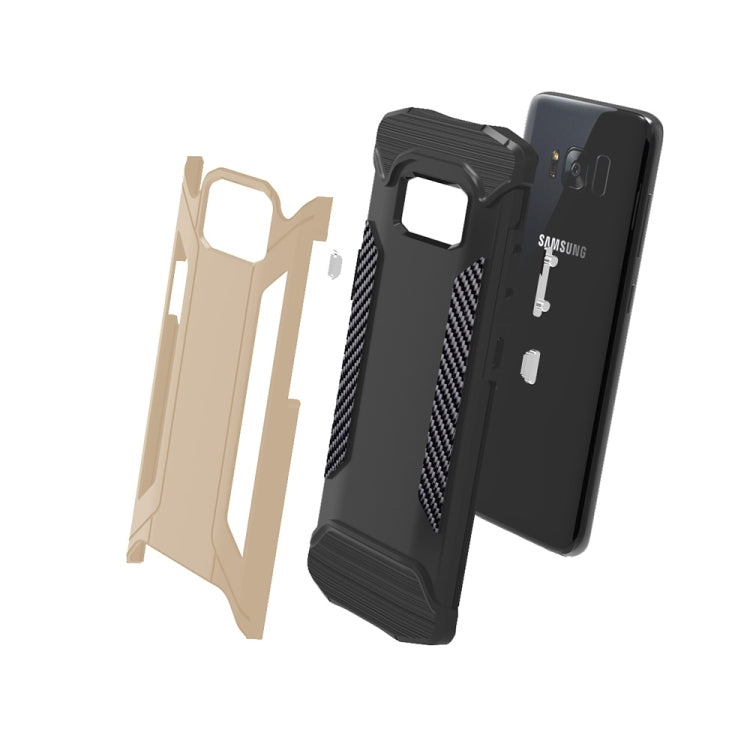 For Galaxy S8 + / G955 TPU + PC Steel Armor Combination Case