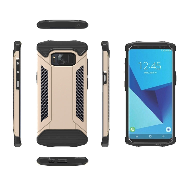 For Galaxy S8 + / G955 TPU + PC Steel Armor Combination Case