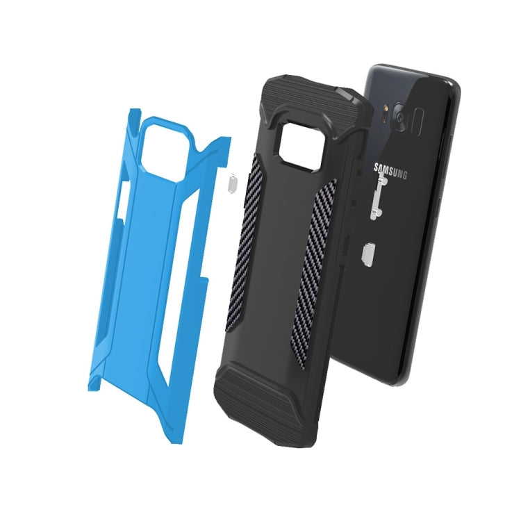 For Galaxy S8 + / G955 TPU + PC Steel Armor Combination Case
