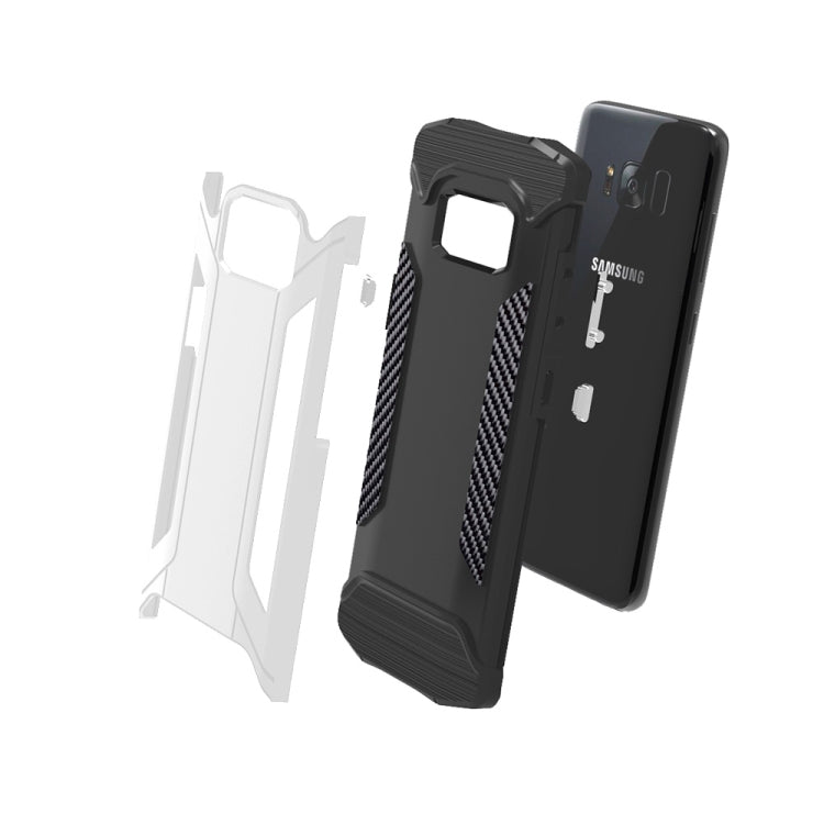 For Galaxy S8 + / G955 TPU + PC Steel Armor Combination Case