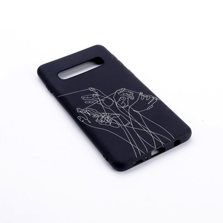 Five Hands Painted Pattern Soft TPU Case for Galaxy S10+