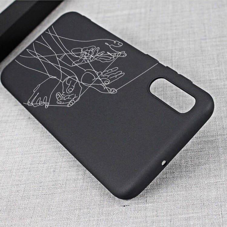 Five Hands Painted Pattern Soft TPU Case for Galaxy A50