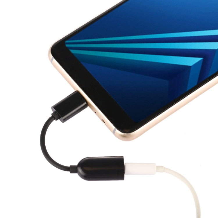 For Xiaomi Mi 6 Plus Type-C Audio Charging Converter Adapter Earphone Cable