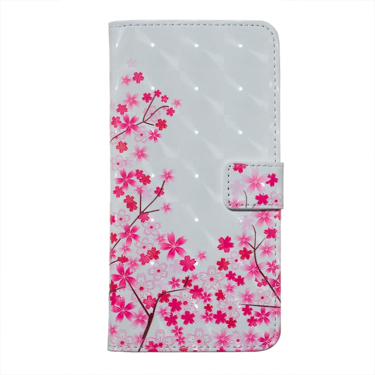 Sakura Pattern 3D Horizontal Flip Leather Case for Galaxy A50, with Holder & Card Slots & Photo Frame & Wallet