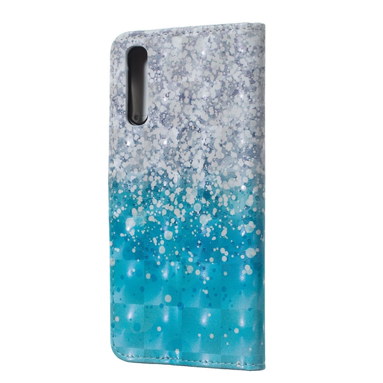 Sea and Sand Pattern 3D Horizontal Flip Leather Case for Galaxy A50, with Holder & Card Slots & Photo Frame & Wallet