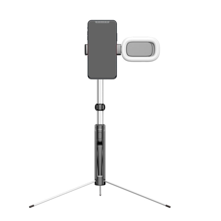 CYKE A17D One-piece Multi-function Bluetooth Selfie Stick for Mobile Phones under 6 inch, with Rechargeable Remote Control & Independent Fill Light & Tripod