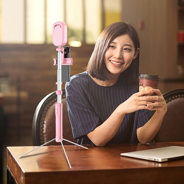 CYKE A17D One-piece Multi-function Bluetooth Selfie Stick for Mobile Phones under 6 inch, with Rechargeable Remote Control & Independent Fill Light & Tripod