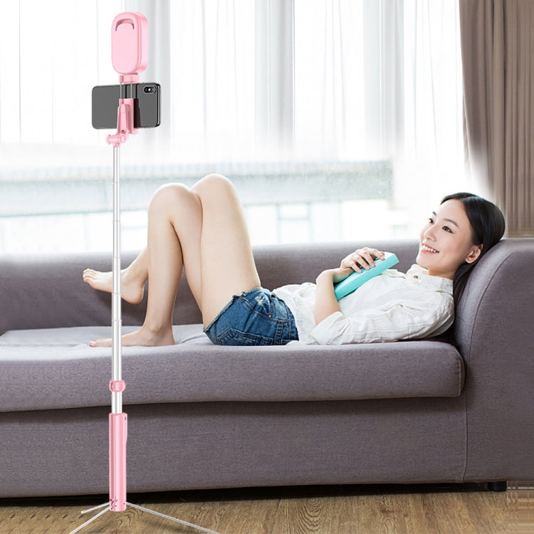 CYKE A17D One-piece Multi-function Bluetooth Selfie Stick for Mobile Phones under 6 inch, with Rechargeable Remote Control & Independent Fill Light & Tripod