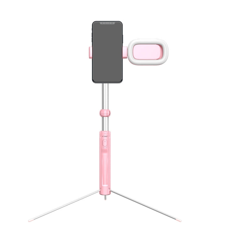 CYKE A17D One-piece Multi-function Bluetooth Selfie Stick for Mobile Phones under 6 inch, with Rechargeable Remote Control & Independent Fill Light & Tripod