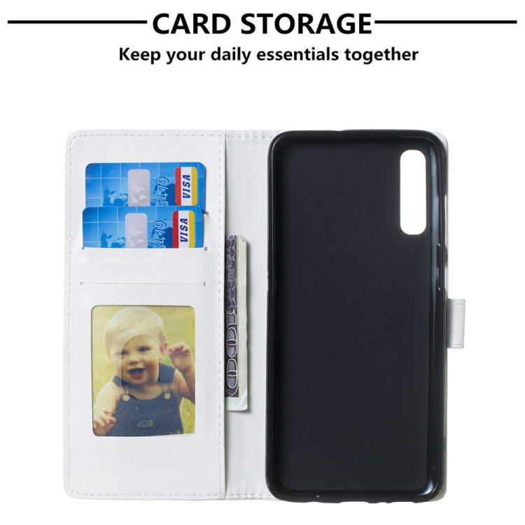 Sakura Pattern 3D Horizontal Flip Leather Case for Galaxy A70, with Holder & Card Slots & Photo Frame & Wallet