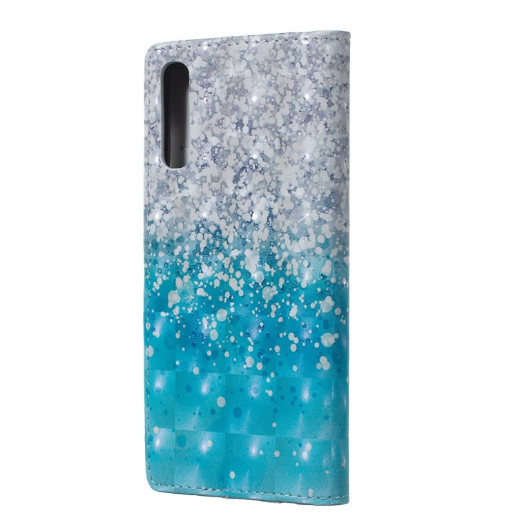 Sea and Sand Pattern 3D Horizontal Flip Leather Case for Galaxy A70, with Holder & Card Slots & Photo Frame & Wallet