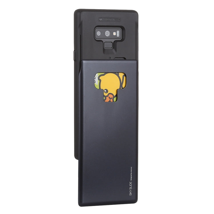 GOOSPERY Sky Slide Bumper TPU + PC Case for Galaxy Note9,with Card Slot