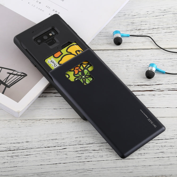 GOOSPERY Sky Slide Bumper TPU + PC Case for Galaxy Note9,with Card Slot