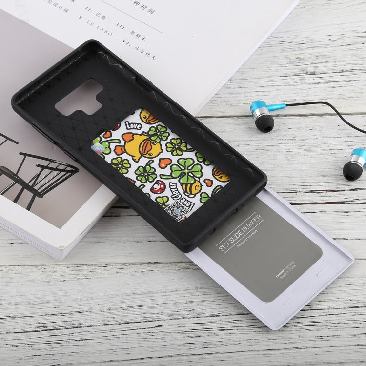 GOOSPERY Sky Slide Bumper TPU + PC Case for Galaxy Note9,with Card Slot