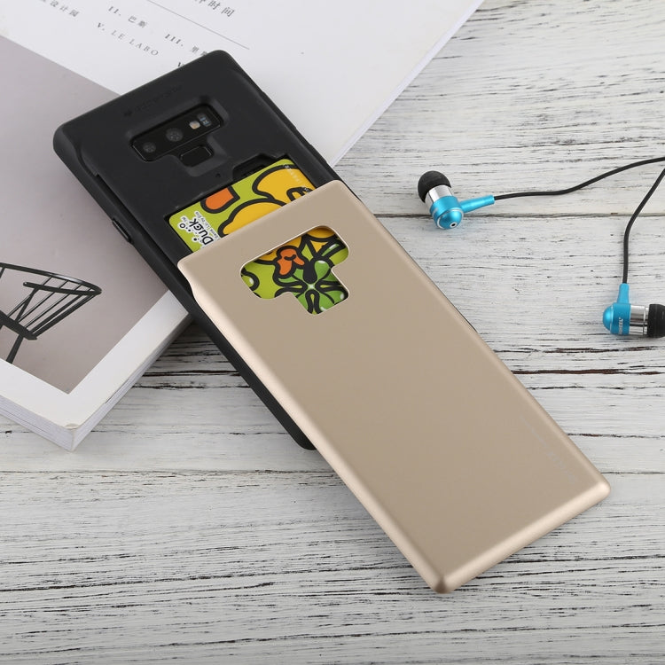 GOOSPERY Sky Slide Bumper TPU + PC Case for Galaxy Note9,with Card Slot