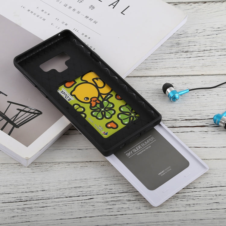 GOOSPERY Sky Slide Bumper TPU + PC Case for Galaxy Note9,with Card Slot