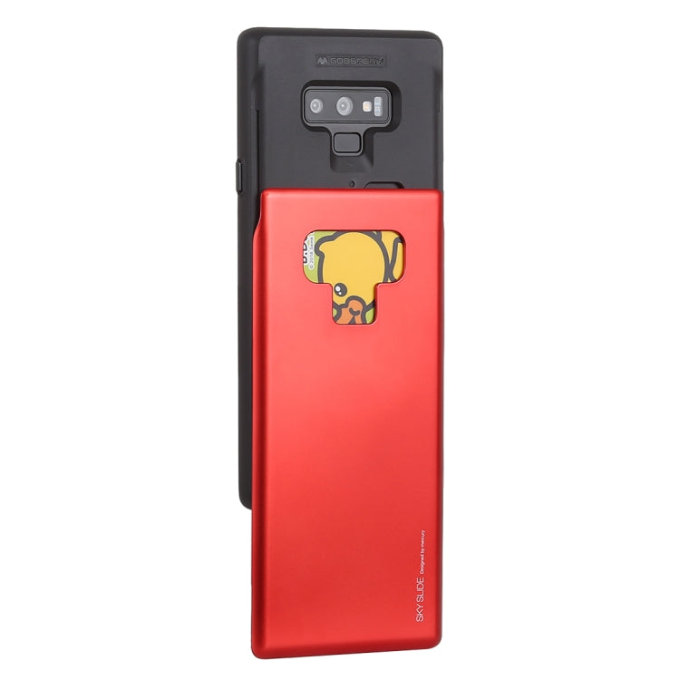 GOOSPERY Sky Slide Bumper TPU + PC Case for Galaxy Note9,with Card Slot