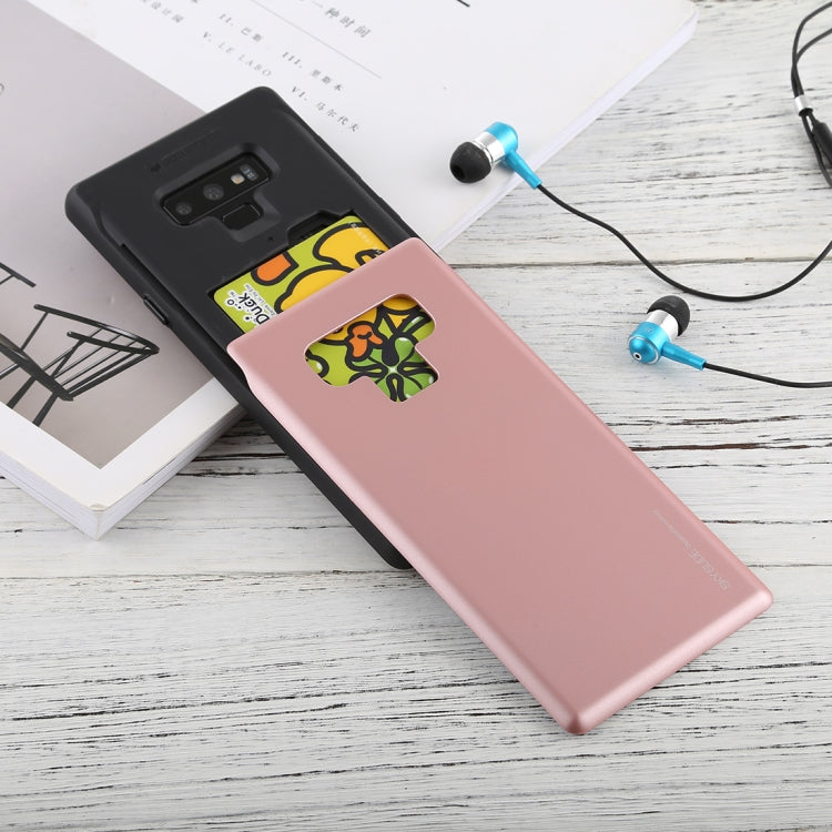 GOOSPERY Sky Slide Bumper TPU + PC Case for Galaxy Note9,with Card Slot