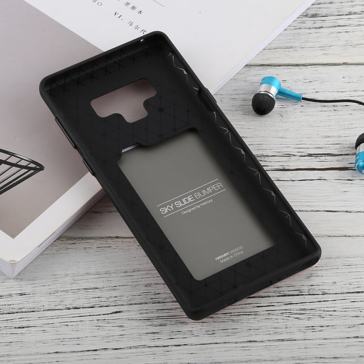GOOSPERY Sky Slide Bumper TPU + PC Case for Galaxy Note9,with Card Slot