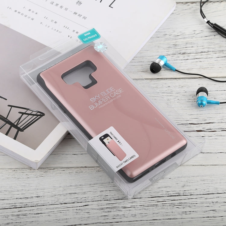 GOOSPERY Sky Slide Bumper TPU + PC Case for Galaxy Note9,with Card Slot