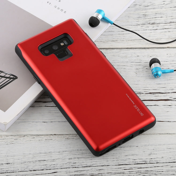 GOOSPERY Sky Slide Bumper TPU + PC Case for Galaxy Note9,with Card Slot