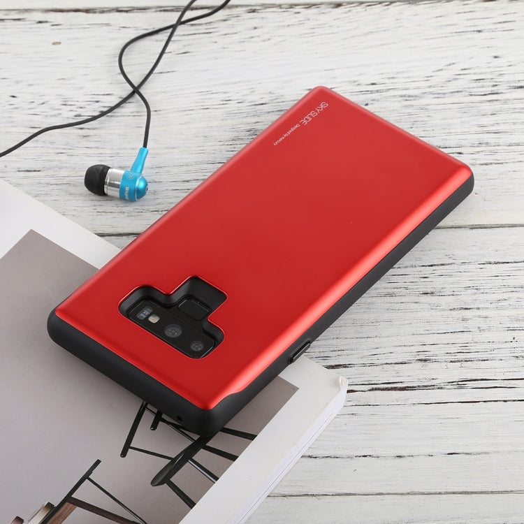 GOOSPERY Sky Slide Bumper TPU + PC Case for Galaxy Note9,with Card Slot