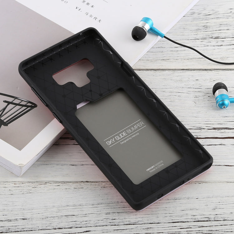 GOOSPERY Sky Slide Bumper TPU + PC Case for Galaxy Note9,with Card Slot