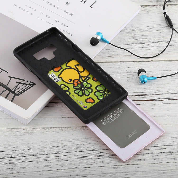 GOOSPERY Sky Slide Bumper TPU + PC Case for Galaxy Note9,with Card Slot