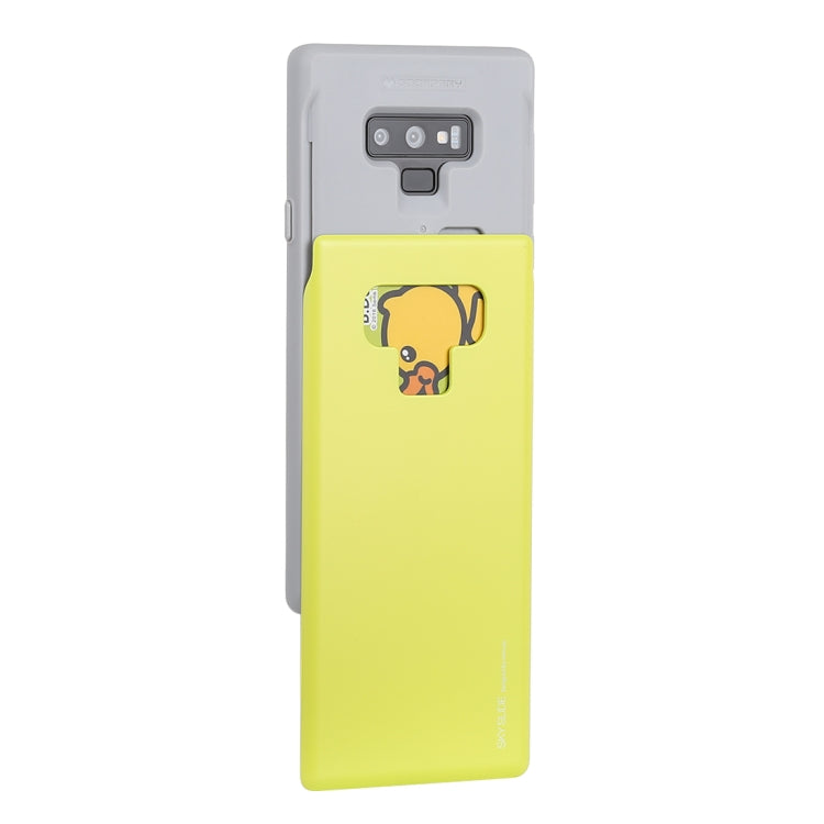 GOOSPERY Sky Slide Bumper TPU + PC Case for Galaxy Note9,with Card Slot