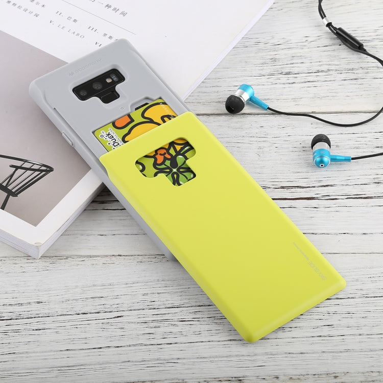 GOOSPERY Sky Slide Bumper TPU + PC Case for Galaxy Note9,with Card Slot