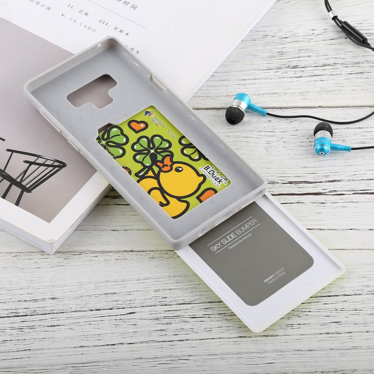 GOOSPERY Sky Slide Bumper TPU + PC Case for Galaxy Note9,with Card Slot