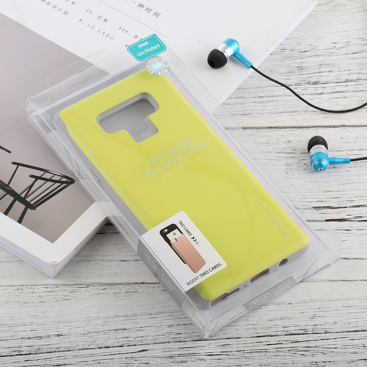 GOOSPERY Sky Slide Bumper TPU + PC Case for Galaxy Note9,with Card Slot