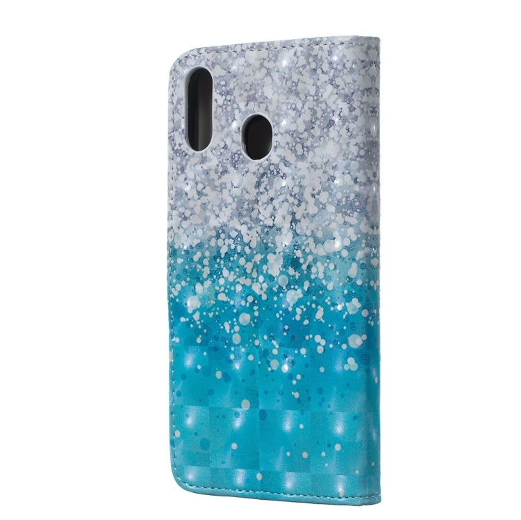 Sea and Sand Pattern 3D Horizontal Flip Leather Case for Galaxy M20, with Holder & Card Slots & Photo Frame & Wallet