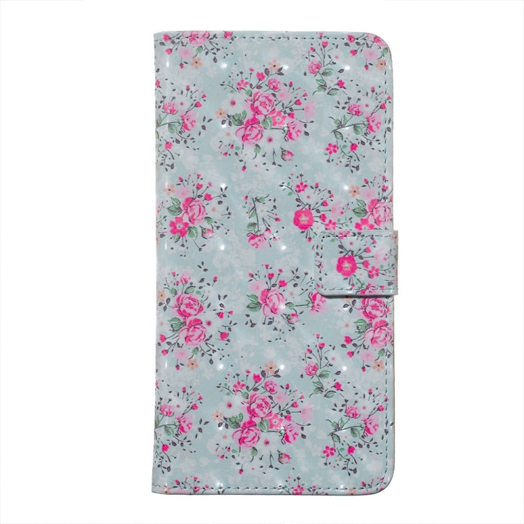 Rose Pattern 3D Horizontal Flip Leather Case for Galaxy M20, with Holder & Card Slots & Photo Frame & Wallet