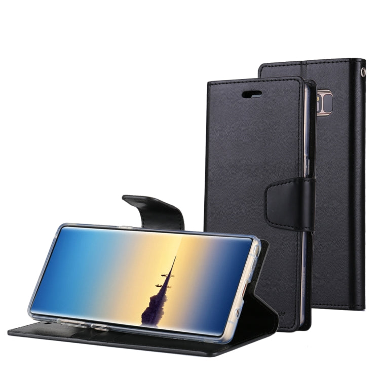 GOOSPERY SONATA DIARY for Galaxy Note 8 Business Style Magnetic Clasp Horizontal Flip Leather Case with Holder & Card Slots & Wallet