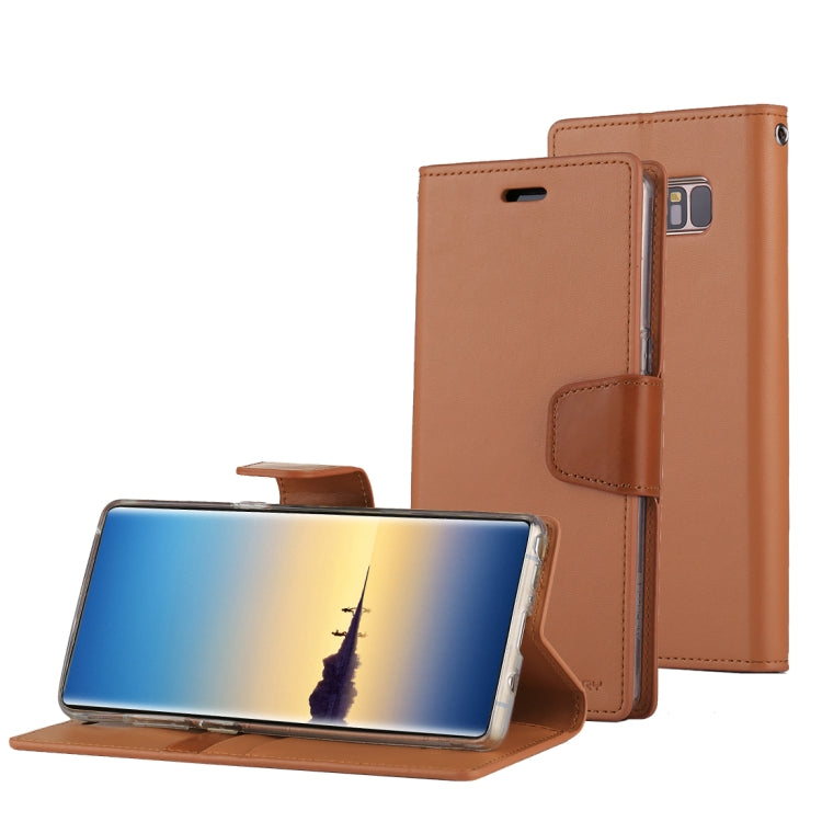 GOOSPERY SONATA DIARY for Galaxy Note 8 Business Style Magnetic Clasp Horizontal Flip Leather Case with Holder & Card Slots & Wallet