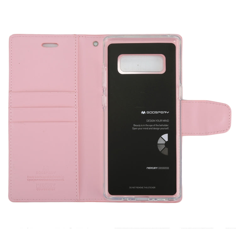 GOOSPERY SONATA DIARY for Galaxy Note 8 Business Style Magnetic Clasp Horizontal Flip Leather Case with Holder & Card Slots & Wallet