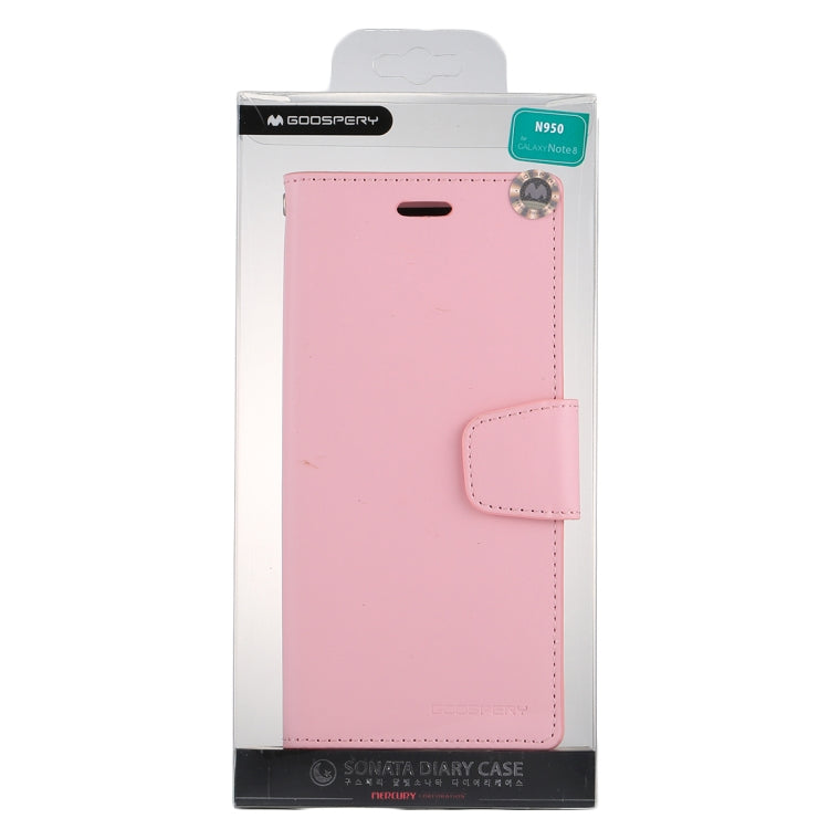 GOOSPERY SONATA DIARY for Galaxy Note 8 Business Style Magnetic Clasp Horizontal Flip Leather Case with Holder & Card Slots & Wallet