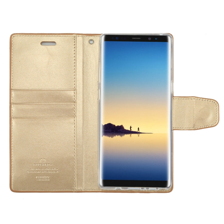 GOOSPERY SONATA DIARY for Galaxy Note 8 Business Style Magnetic Clasp Horizontal Flip Leather Case with Holder & Card Slots & Wallet