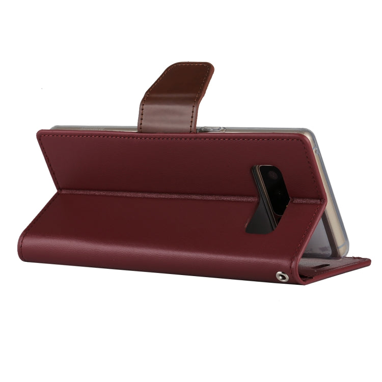 GOOSPERY SONATA DIARY for Galaxy Note 8 Business Style Magnetic Clasp Horizontal Flip Leather Case with Holder & Card Slots & Wallet