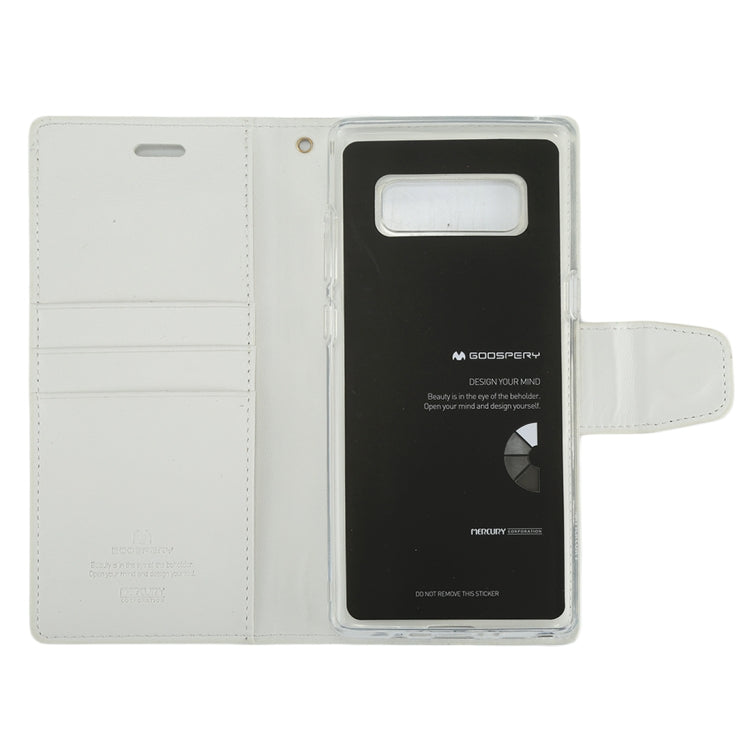 GOOSPERY SONATA DIARY for Galaxy Note 8 Business Style Magnetic Clasp Horizontal Flip Leather Case with Holder & Card Slots & Wallet