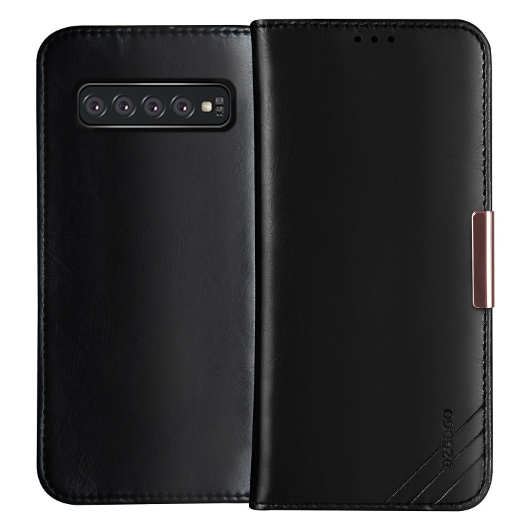 DZGOGO ROYALE II Series Magnetic Horizontal Flip Leather Case for Galaxy S10 E, with Card Slots & Holder