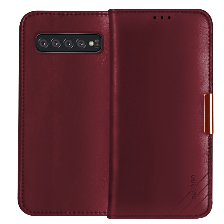 DZGOGO ROYALE II Series Magnetic Horizontal Flip Leather Case for Galaxy S10 E, with Card Slots & Holder