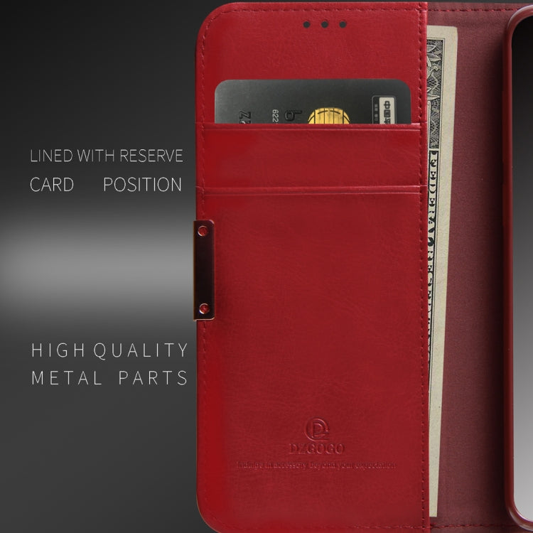 DZGOGO ROYALE II Series Magnetic Horizontal Flip Leather Case for Galaxy S10 E, with Card Slots & Holder