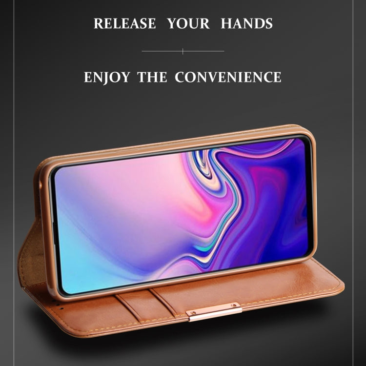 DZGOGO ROYALE II Series Magnetic Horizontal Flip Leather Case for Galaxy S10 E, with Card Slots & Holder