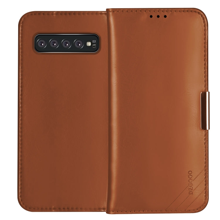 DZGOGO ROYALE II Series Magnetic Horizontal Flip Leather Case for Galaxy S10 E, with Card Slots & Holder