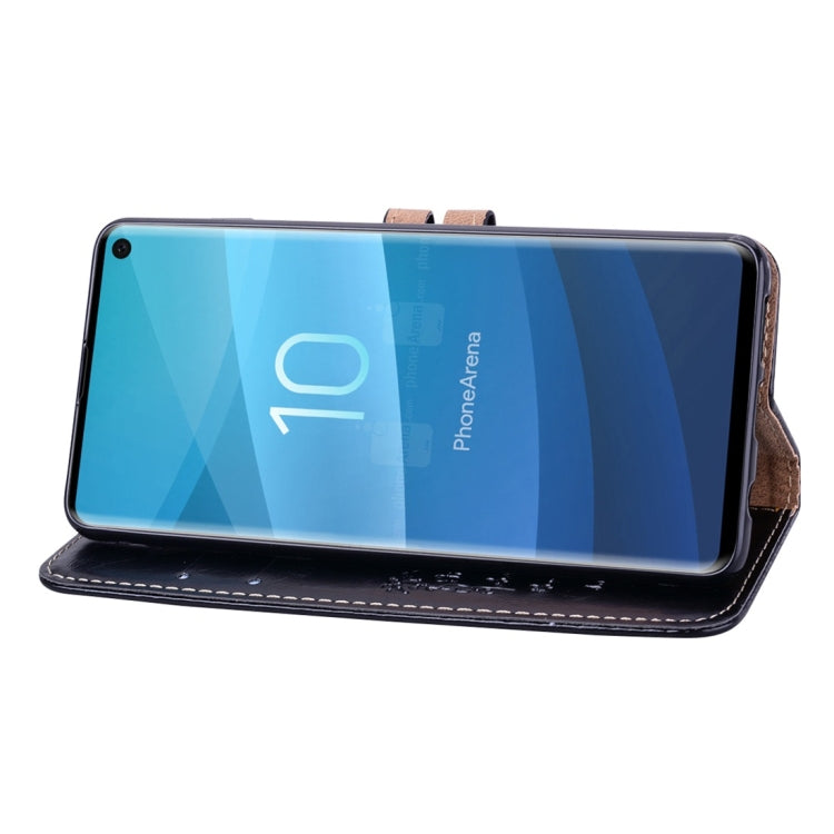 Business Style Oil Wax Texture Horizontal Flip Leather Case for Galaxy S10, with Holder & Card Slots & Wallet