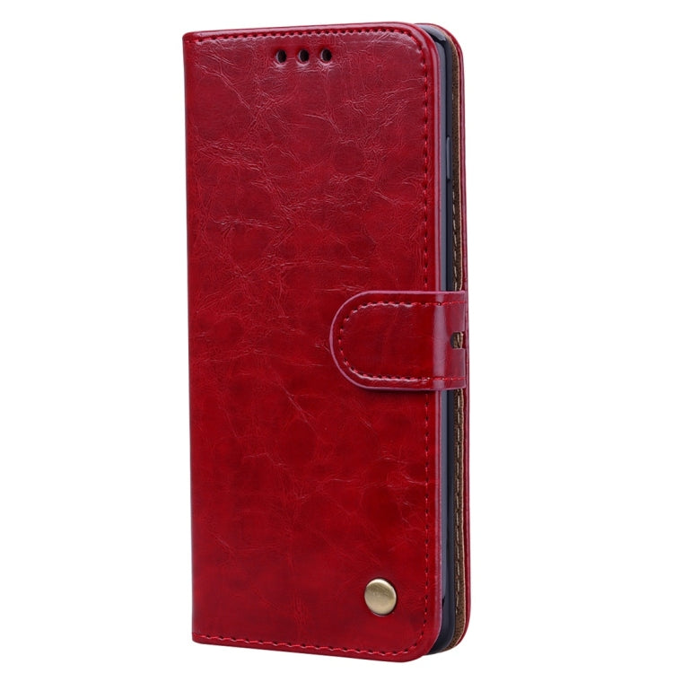 Business Style Oil Wax Texture Horizontal Flip Leather Case for Galaxy S10, with Holder & Card Slots & Wallet